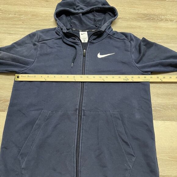 Nike Pro Dri-Fit Training Full Zip Navy Jacket Mens Navy Blue CZ6376-451 Size S - Picture 3 of 7